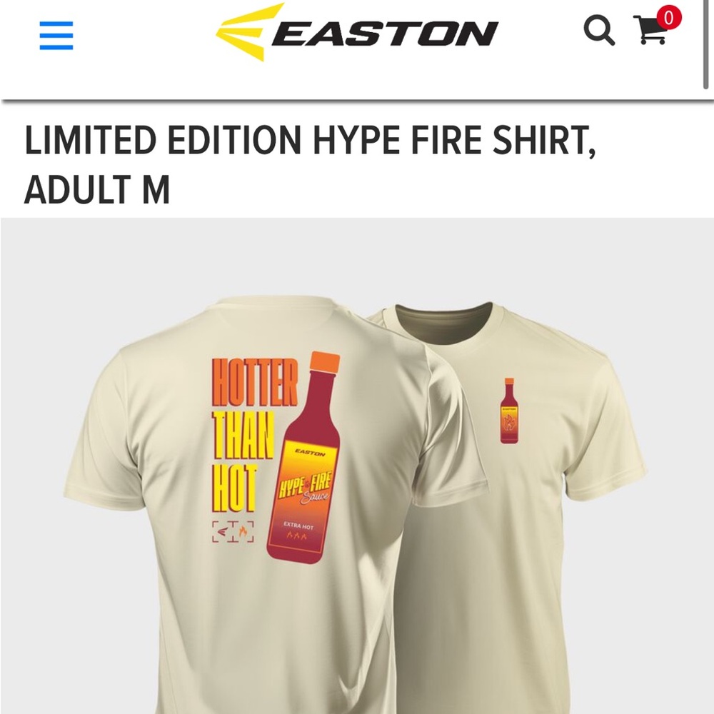 Easton Limited Edition Hype Fire Shirt
